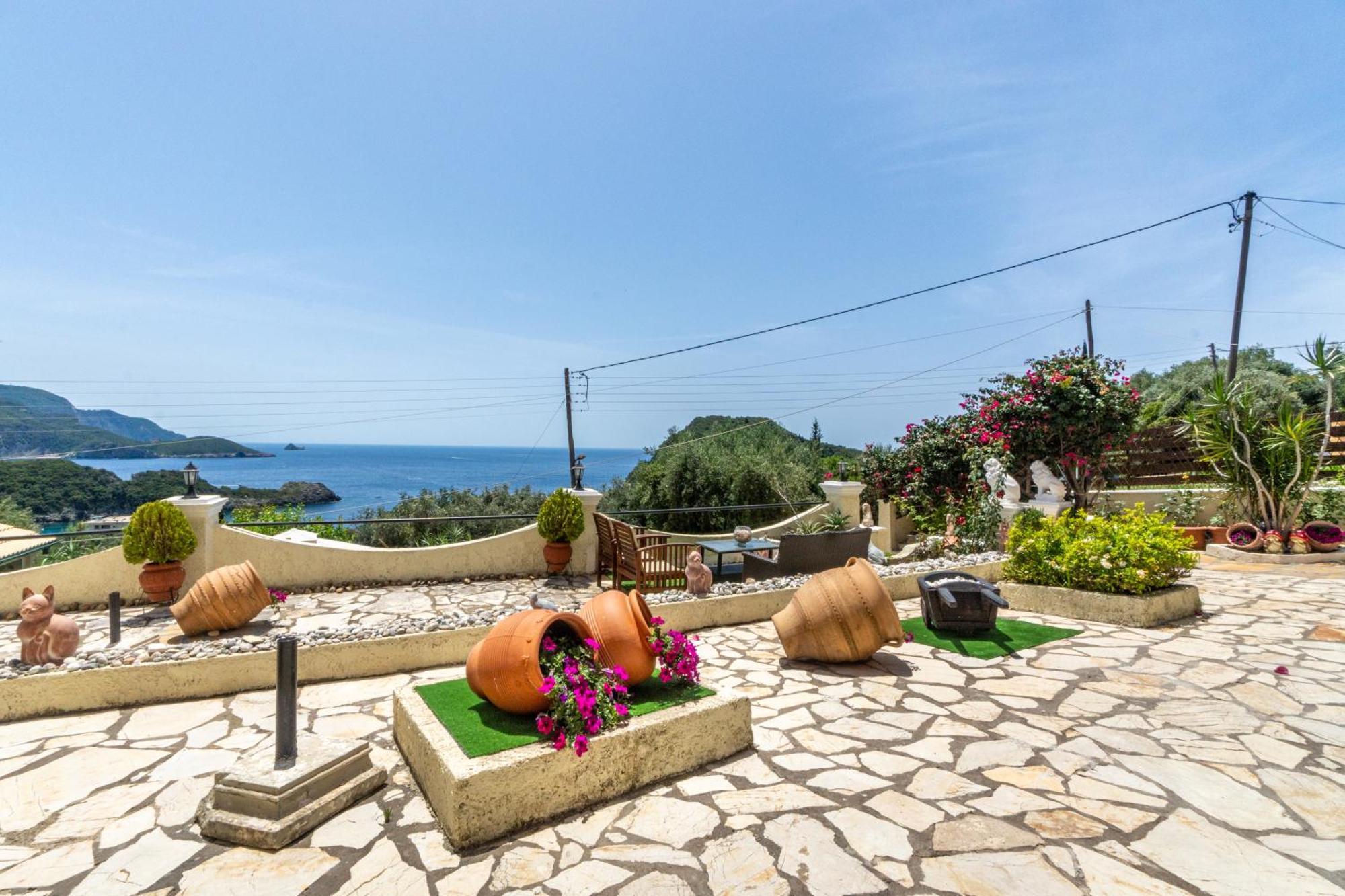 Angela Panorama Villa Paleokastritsa Eksteriør billede
